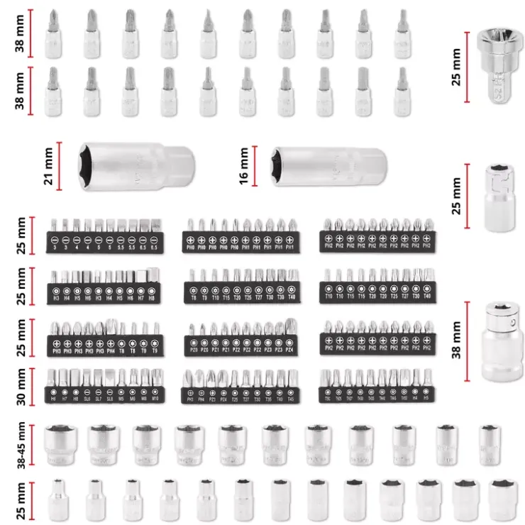 Sale E-Case 201-pc. Tool Case Mechanic Bags / Cases