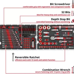 Sale E-Case 201-pc. Tool Case Mechanic Bags / Cases