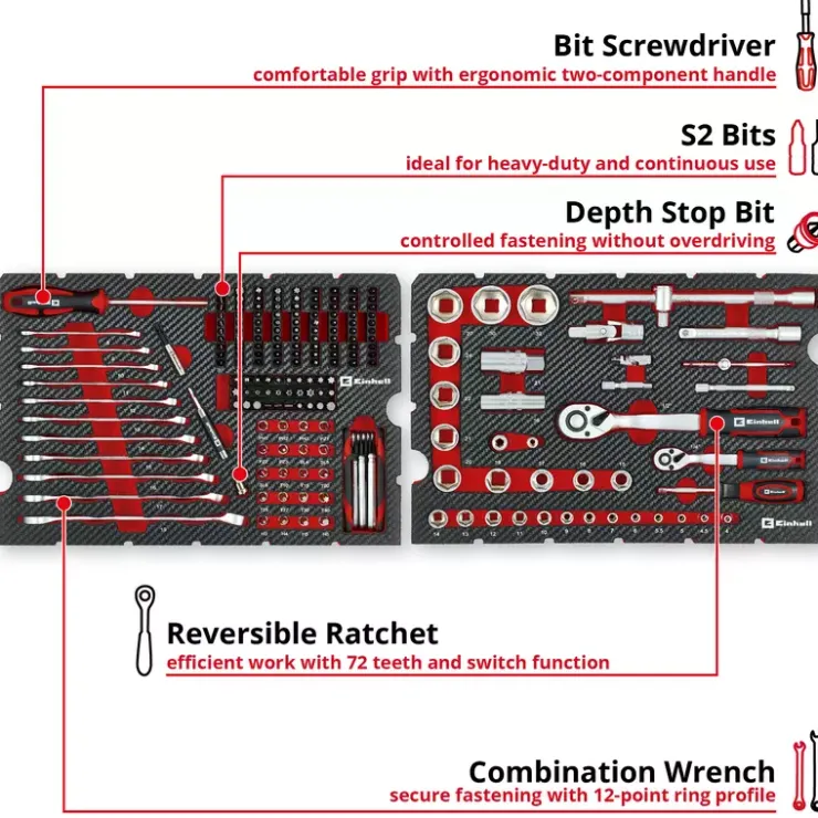 Sale E-Case 201-pc. Tool Case Mechanic Bags / Cases
