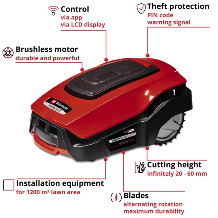 Sale FREELEXO 1200 LCD BT Robot Mowers
