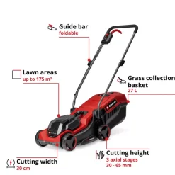Best GE-CM 18/30-1 Li BL (1x3,0Ah) Cordless Lawn Mowers