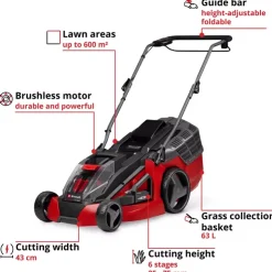 GE-CM 43 Li M Kit (2x4,0Ah) Cordless Lawn Mowers