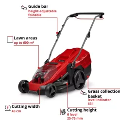 New GE-CM 36/43 Li M (2x4,0Ah) Cordless Lawn Mowers