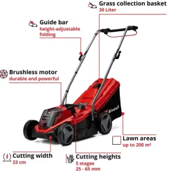 Outlet GE-CM 18/33 Li (1x4,0Ah) Cordless Lawn Mowers