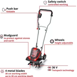 New GE-CR 30 Li-Solo Tillers