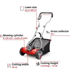 Sale GE-HM 18/38 Li-Solo Cordless Lawn Mowers|Hand Lawn Mowers