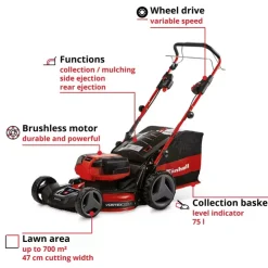 Discount GP-CM 36/47 S HW Li (4x4,0Ah) Cordless Lawn Mowers