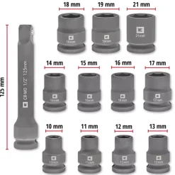 Sale L-CASE 12-pc. Automotive Impact Socket Set Further Tools Accessories