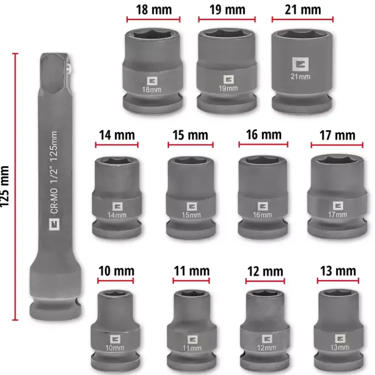 Sale L-CASE 12-pc. Automotive Impact Socket Set Further Tools Accessories