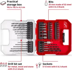 Sale L-CASE 40-pc. Bit and Drill Bit Set for Wood, Masonry and Metal Further Tools Accessories