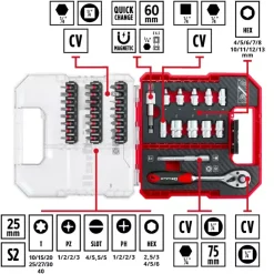 Best L-CASE 37-pc. Bit and Ratchet Set Further Tools Accessories