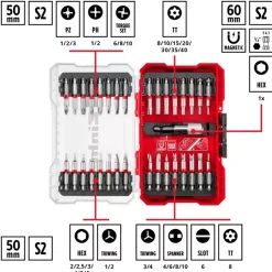 Outlet M-CASE 33-pc. Bit Set, 50 mm Further Tools Accessories