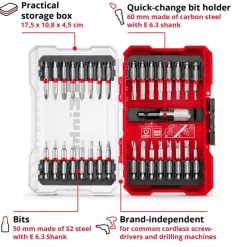 Outlet M-CASE 33-pc. Bit Set, 50 mm Further Tools Accessories