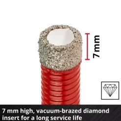 Outlet M-CASE 7-pc. Diamond Tile Drill Bit Set, M14, Ø 6–14 mm Angle Grinder / Polisher Accessories