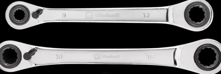 Discount 2-pc. Double Ratcheting Ring Spanner Set, 4-in-1 Further Tools Accessories