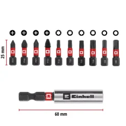 Hot 11-pc. Impact Bit Set, Pocket Set, 25 mm Further Tools Accessories