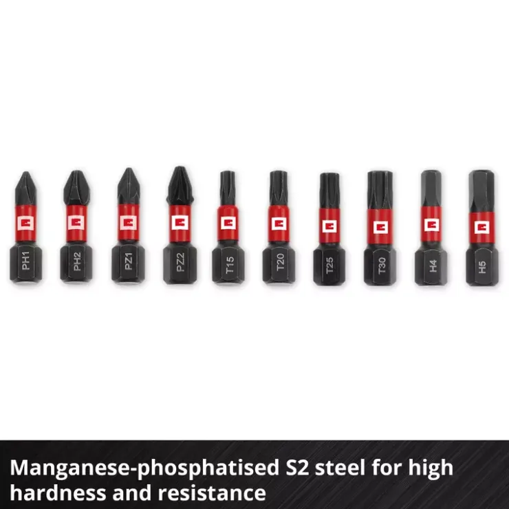 Hot 11-pc. Impact Bit Set, Pocket Set, 25 mm Further Tools Accessories