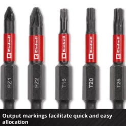 Outlet 10-pc. Impact Bit Set, Pocket Set, 50 mm Further Tools Accessories