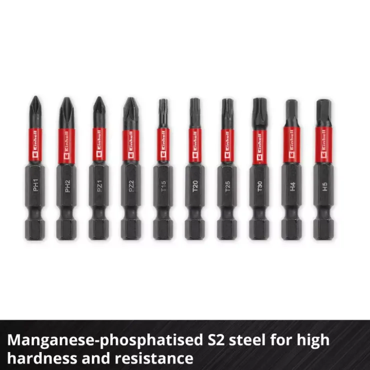 Outlet 10-pc. Impact Bit Set, Pocket Set, 50 mm Further Tools Accessories