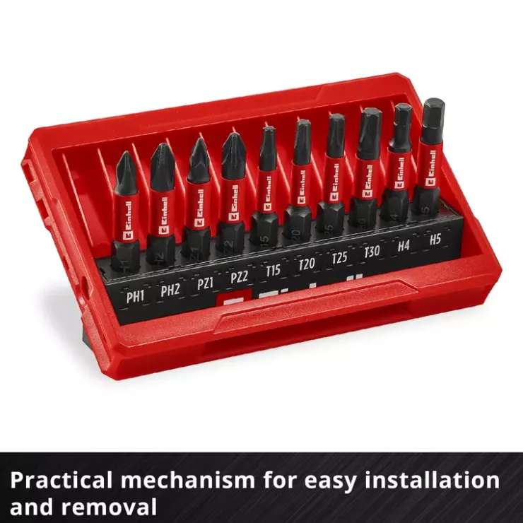 Outlet 10-pc. Impact Bit Set, Pocket Set, 50 mm Further Tools Accessories