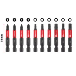 Online 10-pc. Impact Bit Set with Carabiner, Pocket Set, 50 mm Further Tools Accessories