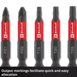 Online 10-pc. Impact Bit Set with Carabiner, Pocket Set, 50 mm Further Tools Accessories