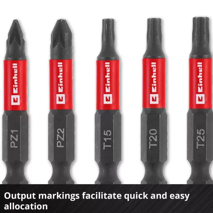 Online 10-pc. Impact Bit Set with Carabiner, Pocket Set, 50 mm Further Tools Accessories