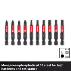 Online 10-pc. Impact Bit Set with Carabiner, Pocket Set, 50 mm Further Tools Accessories