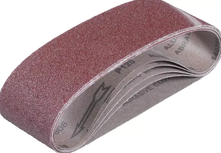 Clearance 6-pc. Sanding Belt Set, 75 x 457 mm Grinder Accessories