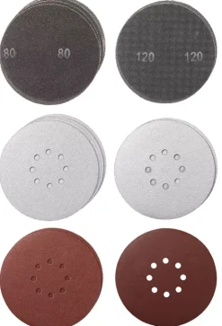 15-pc. Sanding Mesh Set, Ø 225 mm Grinder Accessories