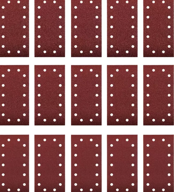 Discount 15-pc. Sanding Strip Set, Aluminium Oxide, 115 x 230 mm Grinder Accessories