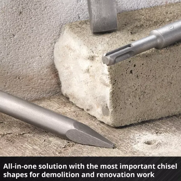 Clearance 3-pc. SDS Plus Chisel Set, 250 mm Rotary Hammer Accessories