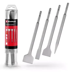 New 4-pc. SDS Plus Chisel Set, 250 mm Rotary Hammer Accessories