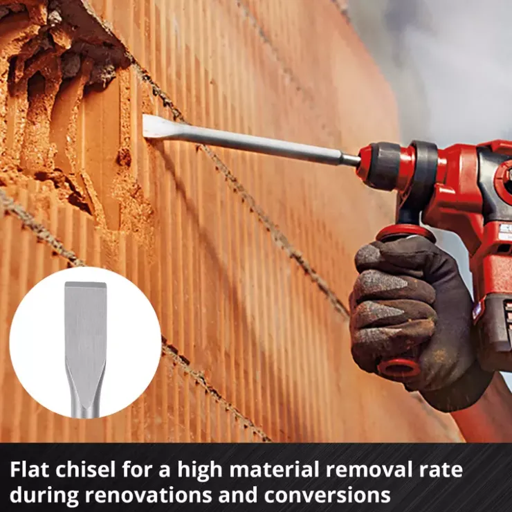 New 4-pc. SDS Plus Chisel Set, 250 mm Rotary Hammer Accessories