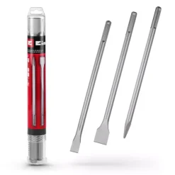 Hot 3-pc. SDS-Max Chisel Set, 400 mm Rotary Hammer Accessories