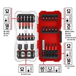 S-CASE 28-pc. Impact Bit Set Drill / Screwdriver Accessories|Further Tools Accessories
