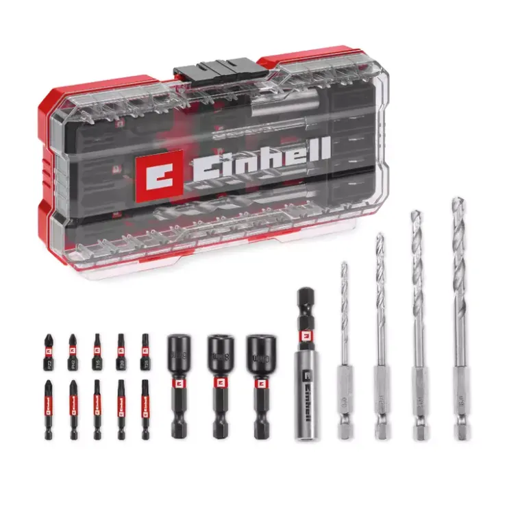Best S-CASE 18-pc. Impact Bit Set with Metal Drill Bits Drill / Screwdriver Accessories