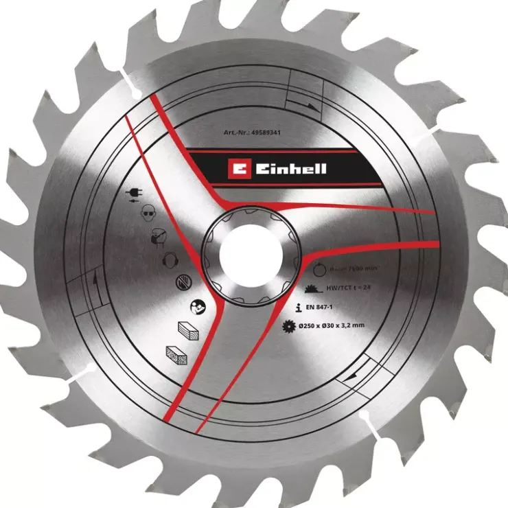 Sale TCT Circular Saw Blade, Ø 250 x 30 x 3.2 mm, 24 T Saw Accessories
