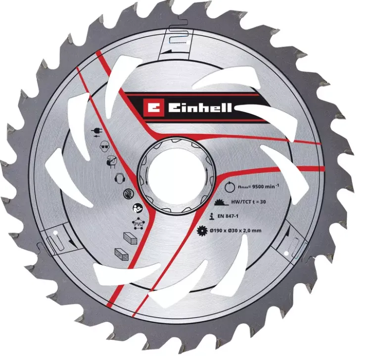 New TCT Circular Saw Blade, Ø 190 x 30 x 2 mm, 30 T Saw Accessories
