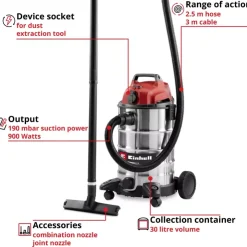 Outlet TC-VC 3055 SA; EX; UK Wet / Dry Vacuum Cleaners