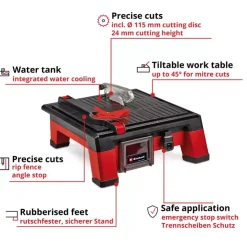 TE-TC 18/115 Li-Solo Stone Tile Cutter