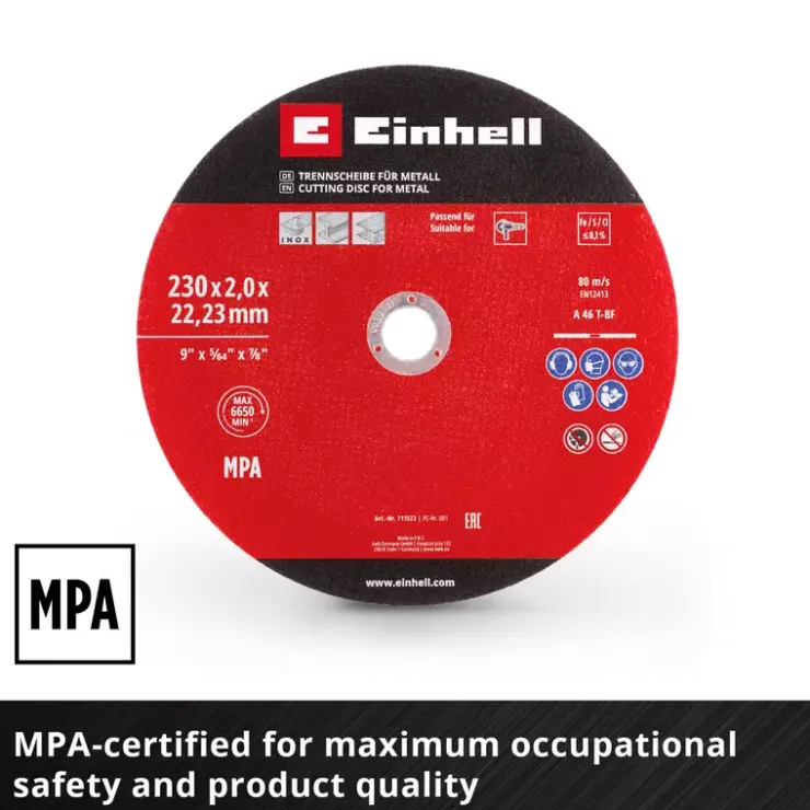 Hot Thin Cutting Discs, Ø 230 x 2 mm, 3 pcs. Cutting Machine Accessories