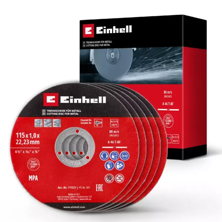 Discount Thin Cutting Discs, Ø 115 x 1 mm, 5 pcs. Cutting Machine Accessories