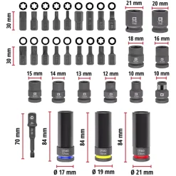 XL-CASE 32-pc. Automotive Impact Socket and Bit Set Further Tools Accessories