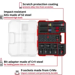 XL-CASE 32-pc. Automotive Impact Socket and Bit Set Further Tools Accessories