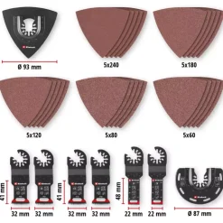 Outlet XL-PLUS-CASE 35-pc. Multitool Set for Wood Multifunctional Tool Accessories