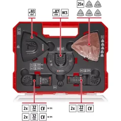 Outlet XL-PLUS-CASE 35-pc. Multitool Set for Wood Multifunctional Tool Accessories
