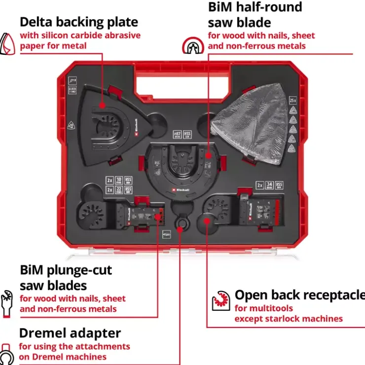 Best XL-PLUS-CASE 35-pc. Multitool Set for Metal Multifunctional Tool Accessories