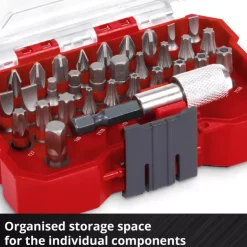 Clearance XS-CASE 32-pc. S2 Steel Bit Set Further Tools Accessories